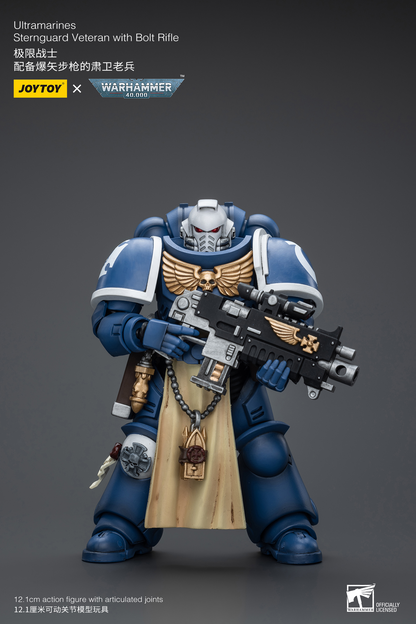JoyToy - Warhammer 40000 - Space Marine Ultramarines Sternguard Veteran with Bolt Rifle