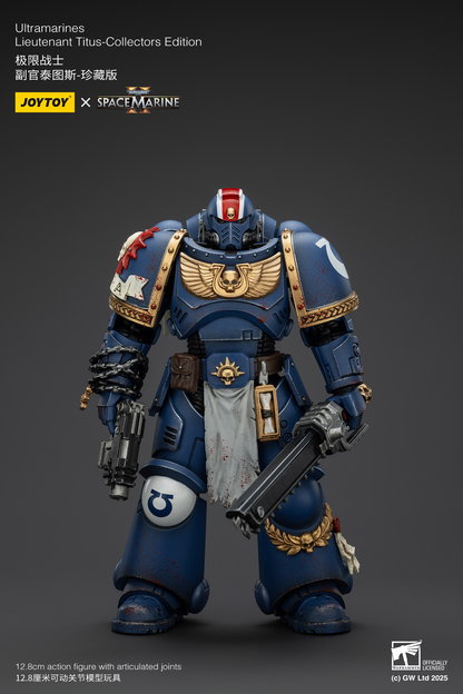 JoyToy - Warhammer 40000 - Space Marine Ultramarines Lieutenant Titus-Collectors Edition