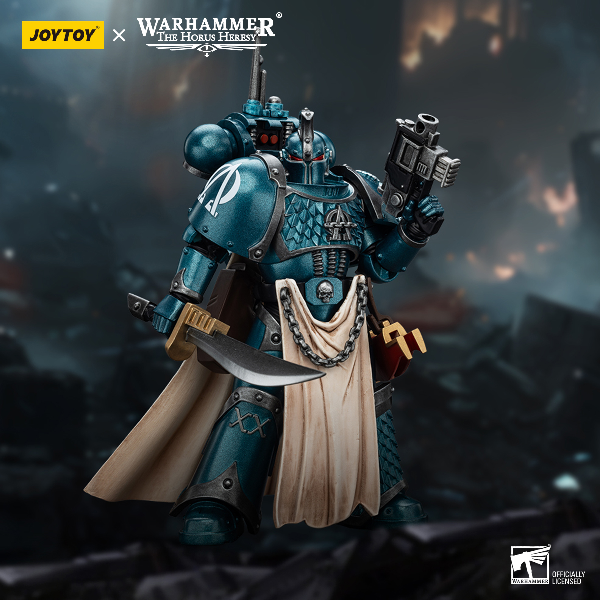 JoyToy - Warhammer 40000 - Alpha Legion Legion Praetor with Power Sword