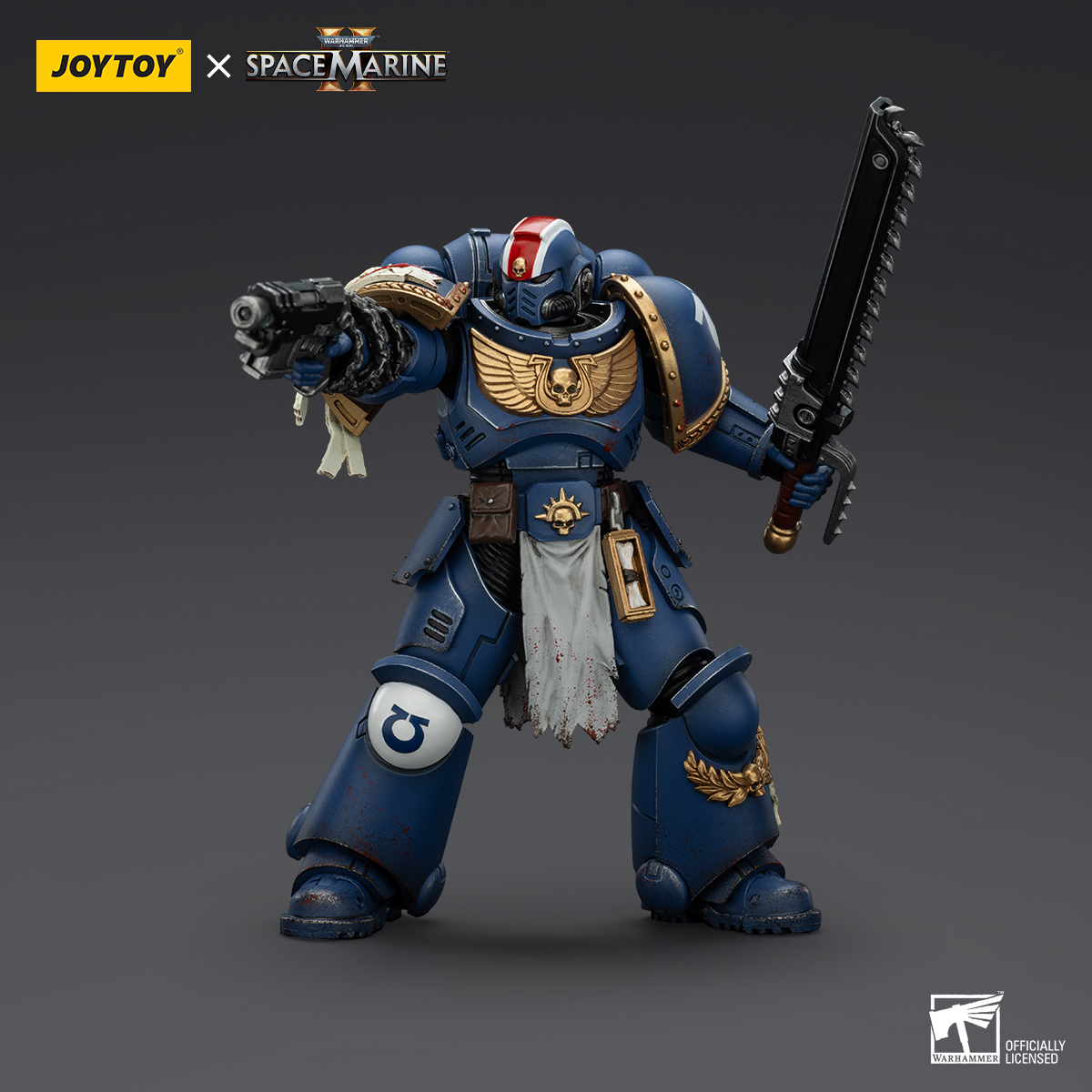 JoyToy - Warhammer 40000 - Space Marine Ultramarines Lieutenant Titus-Collectors Edition