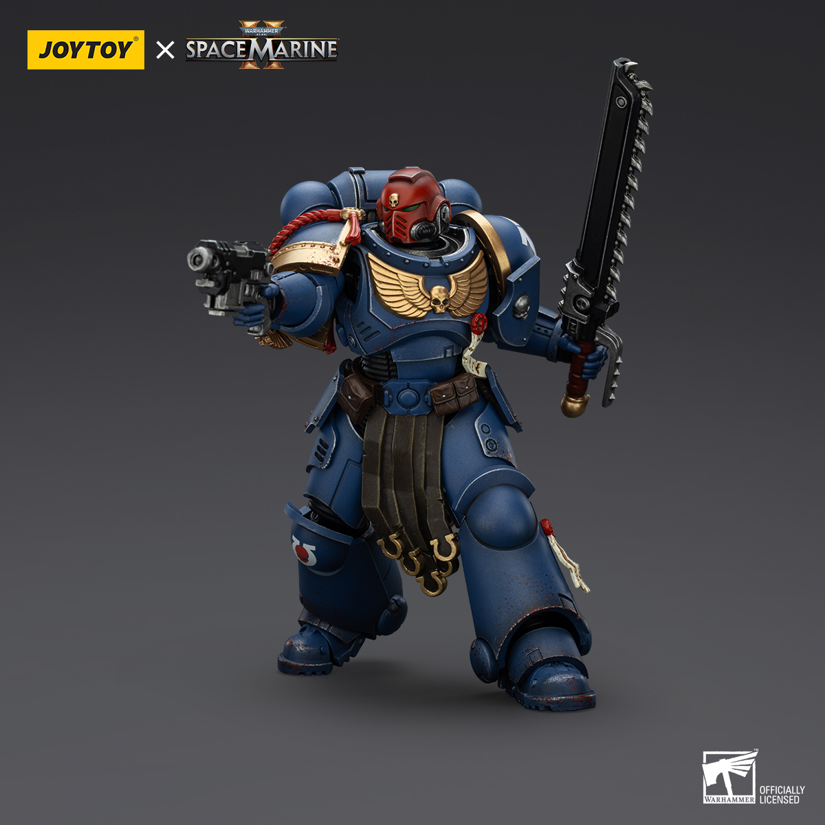 JoyToy - Warhammer 40000 - Space Marine Ultramarines Sergeant Gadriel-Collectors Edition