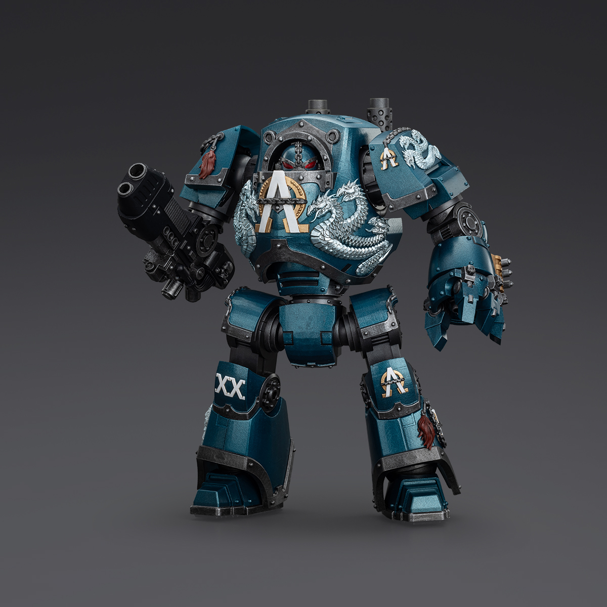 JoyToy - Warhammer 40000 - Alpha Legion Contemptor Dreadnought with Gravis Plasma Cannon