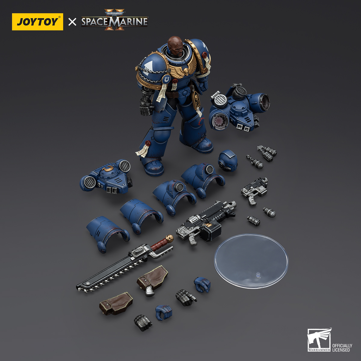 JoyToy - Warhammer 40000 - Space Marine Ultramarines Brother Chairon-Collectors Edition