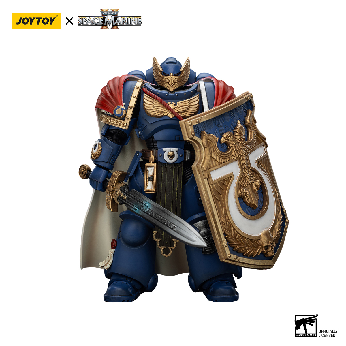 JoyToy - Warhammer 40000 - Space Marine Ultramarines Victrix Honour Guard with Storm Shield And Power Sword