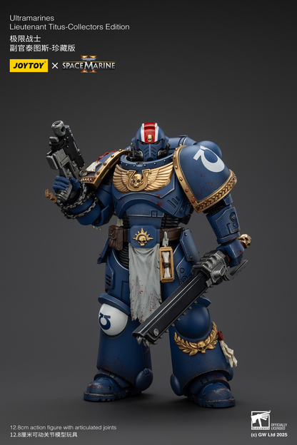JoyToy - Warhammer 40000 - Space Marine Ultramarines Lieutenant Titus-Collectors Edition