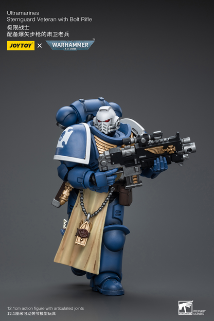 JoyToy - Warhammer 40000 - Space Marine Ultramarines Sternguard Veteran with Bolt Rifle
