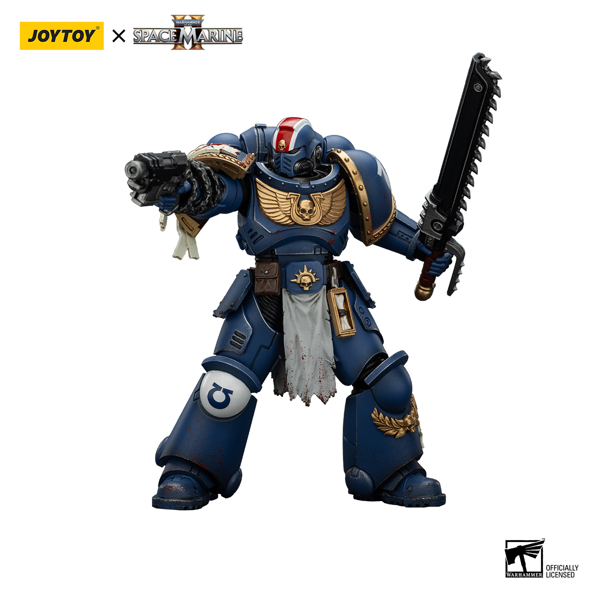 JoyToy - Warhammer 40000 - Space Marine Ultramarines Lieutenant Titus-Collectors Edition