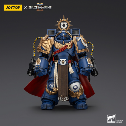 JoyToy - Warhammer 40000 - Space Marine Ultramarines Marneus Calgar, Chapter Master with MKX Gravis Armour and Gauntlets of Ultramar