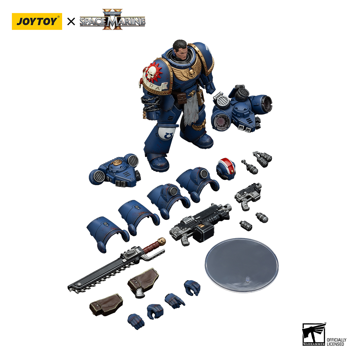 JoyToy - Warhammer 40000 - Space Marine Ultramarines Lieutenant Titus-Collectors Edition