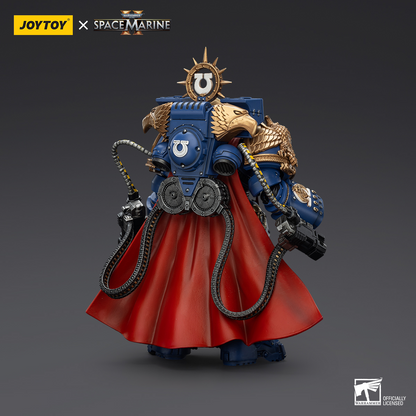 JoyToy - Warhammer 40000 - Space Marine Ultramarines Marneus Calgar, Chapter Master with MKX Gravis Armour and Gauntlets of Ultramar