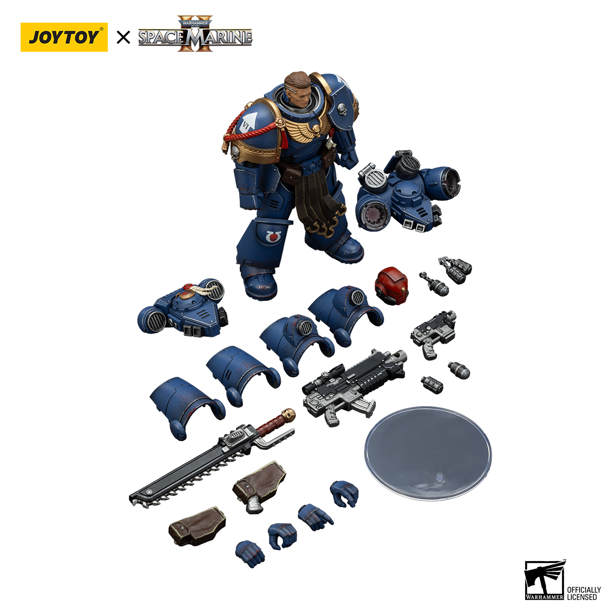 JoyToy - Warhammer 40000 - Space Marine Ultramarines Sergeant Gadriel-Collectors Edition