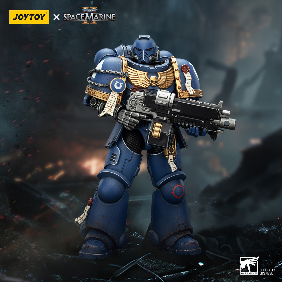 JoyToy - Warhammer 40000 - Space Marine Ultramarines Brother Chairon-Collectors Edition