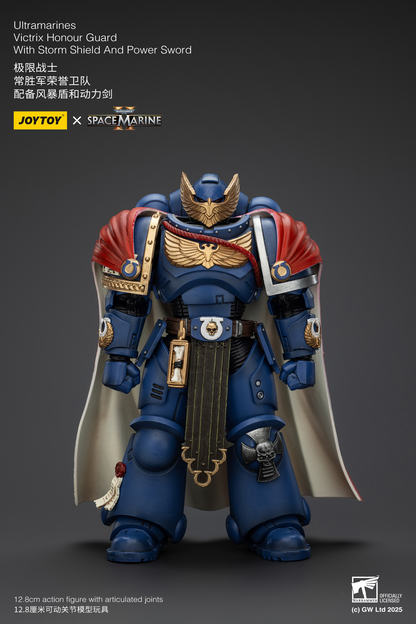 JoyToy - Warhammer 40000 - Space Marine Ultramarines Victrix Honour Guard with Storm Shield And Power Sword