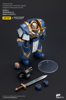 JoyToy - Warhammer 40000 - Space Marine Ultramarines Cataphractii Terminator Squad Sergeant with Power Sword