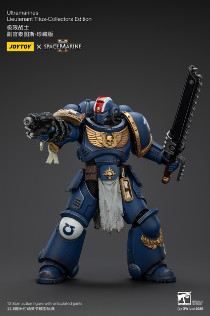 JoyToy - Warhammer 40000 - Space Marine Ultramarines Lieutenant Titus-Collectors Edition