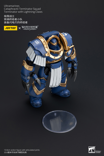 JoyToy - Warhammer 40000 - Space Marine Ultramarines Cataphractii Terminator Squad Terminator with Lightning Claws