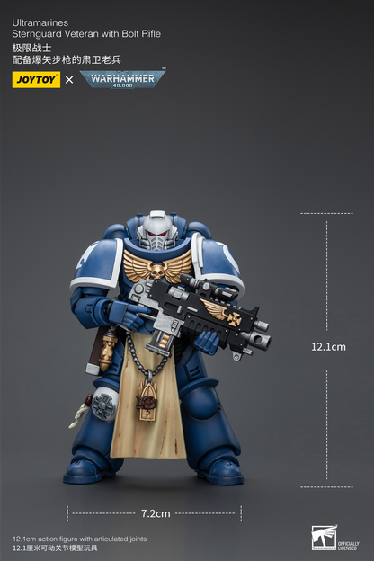 JoyToy - Warhammer 40000 - Space Marine Ultramarines Sternguard Veteran with Bolt Rifle