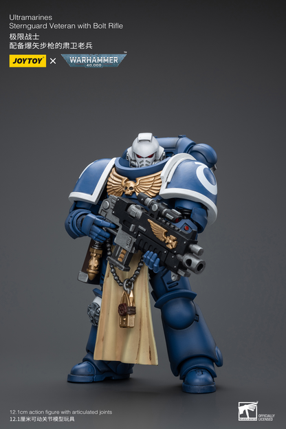 JoyToy - Warhammer 40000 - Space Marine Ultramarines Sternguard Veteran with Bolt Rifle
