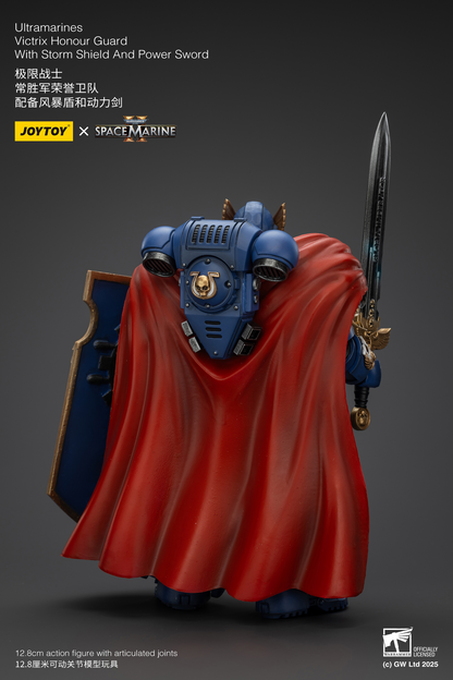 JoyToy - Warhammer 40000 - Space Marine Ultramarines Victrix Honour Guard with Storm Shield And Power Sword