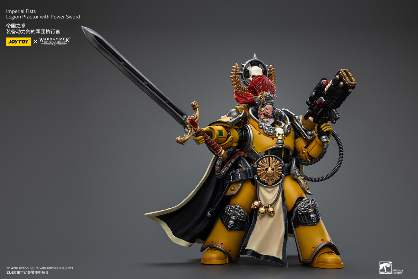 JoyToy - Warhammer 40000 - Imperial Fists Legion Praetor with Power Sword