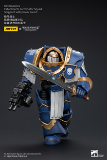 JoyToy - Warhammer 40000 - Space Marine Ultramarines Cataphractii Terminator Squad Sergeant with Power Sword