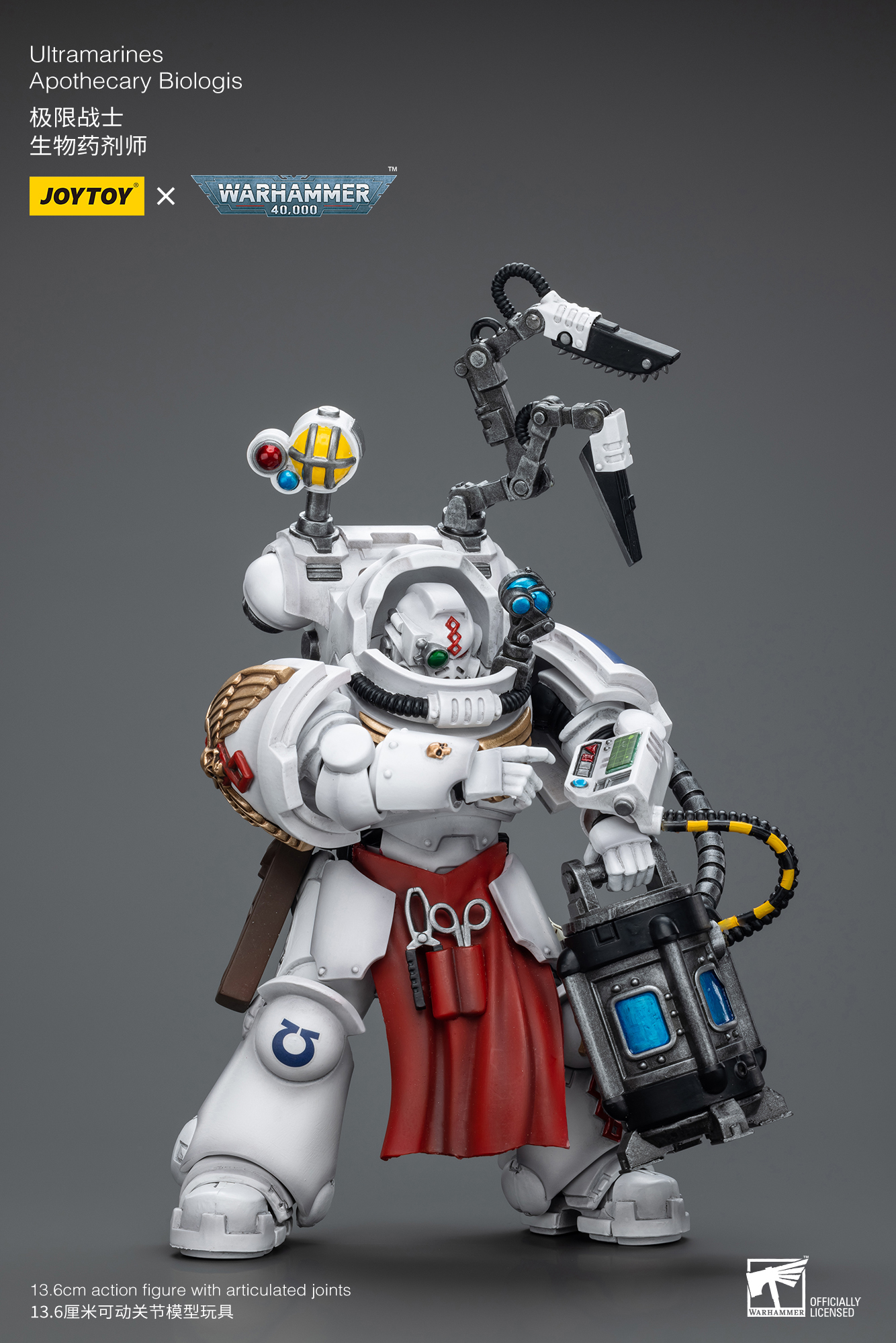 JoyToy - Warhammer 40000 - Space Marine Ultramarines Apothecary Biologis