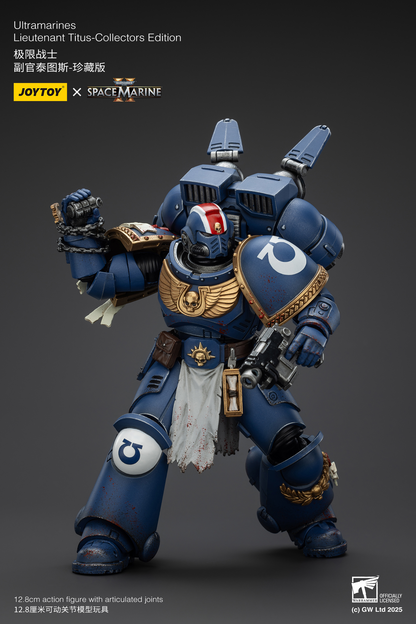 JoyToy - Warhammer 40000 - Space Marine Ultramarines Lieutenant Titus-Collectors Edition