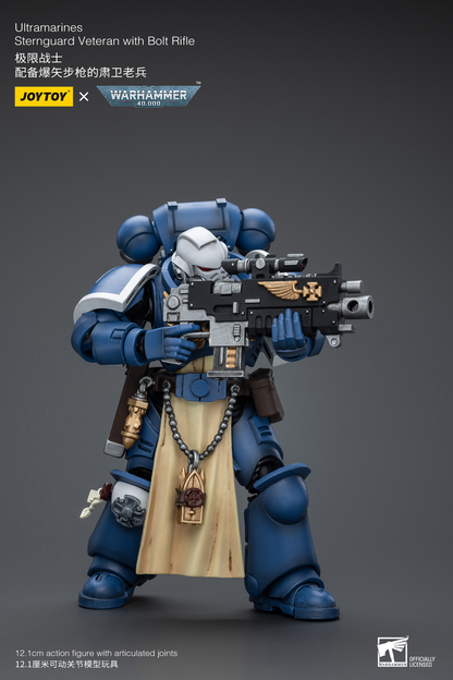 JoyToy - Warhammer 40000 - Space Marine Ultramarines Sternguard Veteran with Bolt Rifle