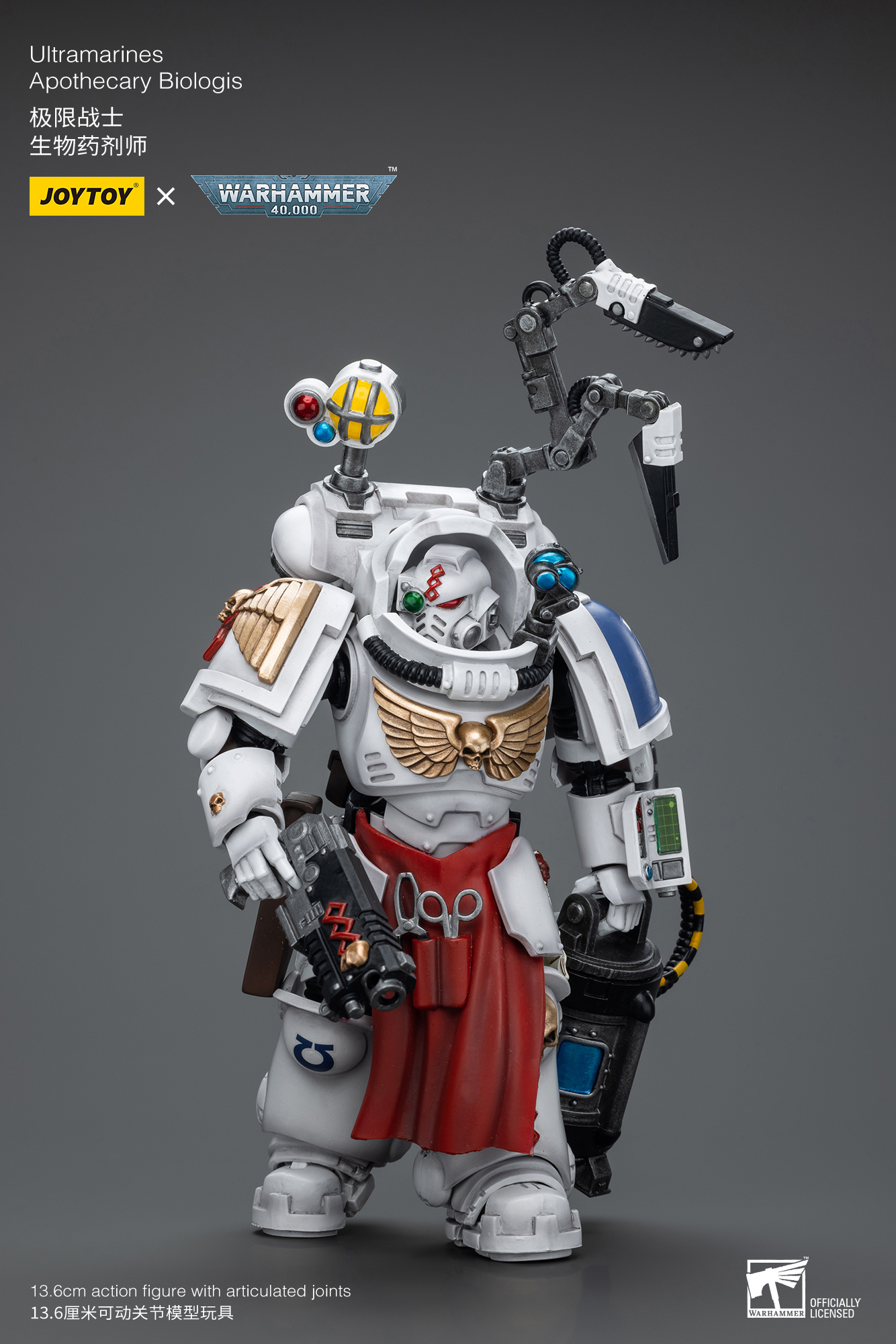 JoyToy - Warhammer 40000 - Space Marine Ultramarines Apothecary Biologis