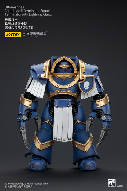 JoyToy - Warhammer 40000 - Space Marine Ultramarines Cataphractii Terminator Squad Terminator with Lightning Claws