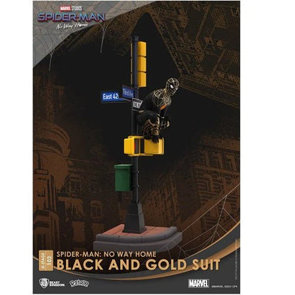 Marvel Spider-Man: No Way Home D-Stage Spider-Man 6-Inch Statue DS-102 [Black & Gold Suit]