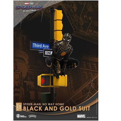 Marvel Spider-Man: No Way Home D-Stage Spider-Man 6-Inch Statue DS-102 [Black & Gold Suit]