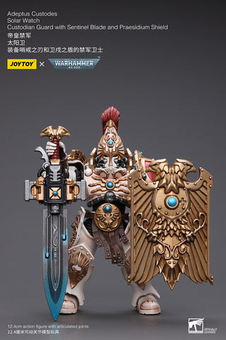 JoyToy - Warhammer 40000 - Adeptus Custodes Solar Watch Custodian Guard with Sentinel Blade and Praesidium Shield