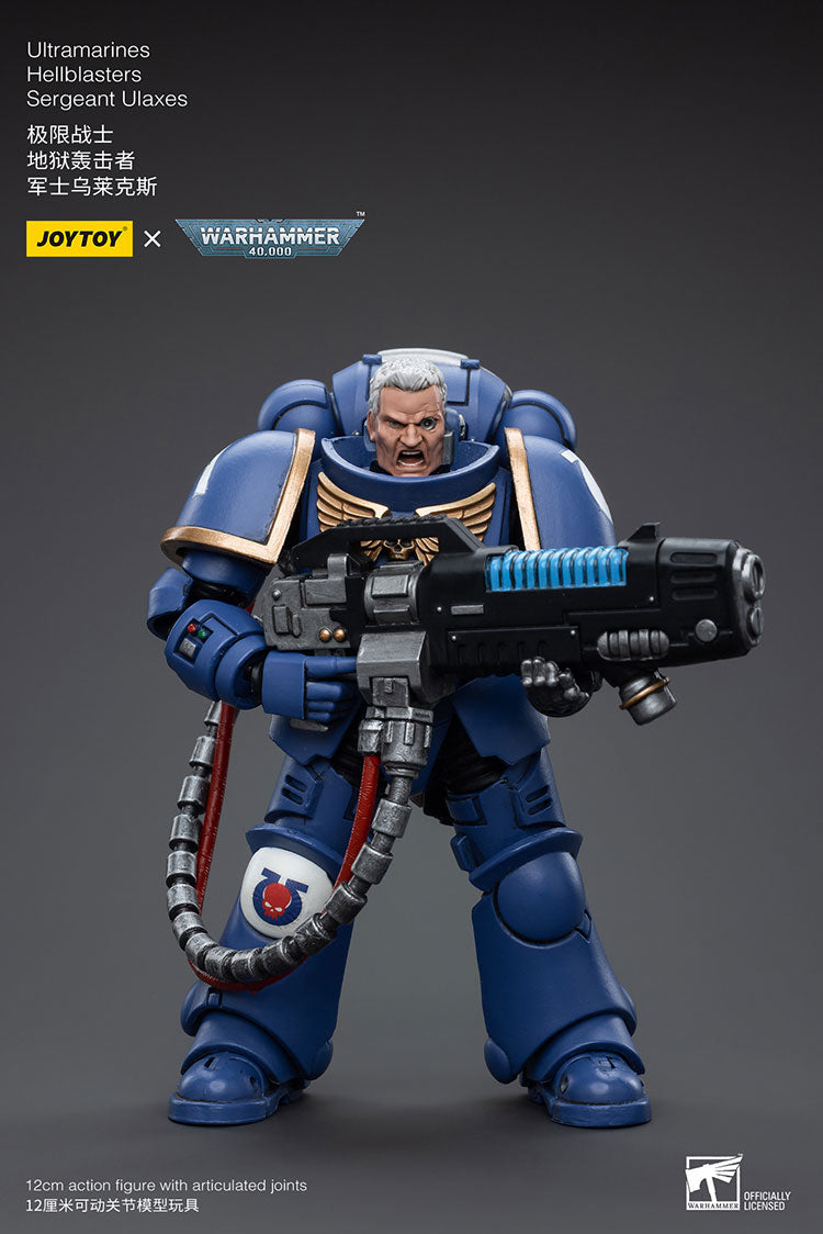 JoyToy - Warhammer 40000 - Space Marine Ultramarines Hellblasters Sergeant Ulaxes