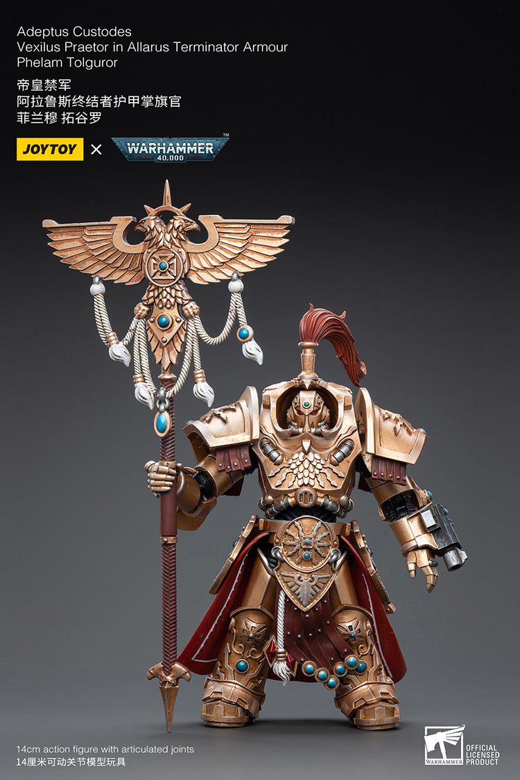 JoyToy - Warhammer 40000 - Adeptus Custodes Vexilus Praetor in Allarus Terminator Armour Phelam Tolguror