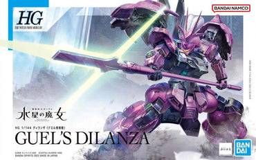 Bandai - The Witch from Mercury HGTWFM Dilanza (Guel's Mobile Suit) 1/144 Scale Model Kit