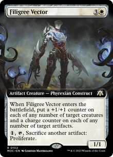 Filigree Vector (Extended Art) [March of the Machine Commander]