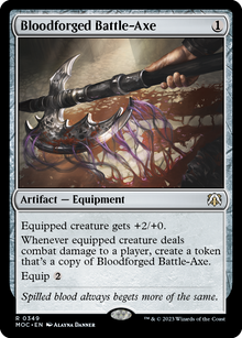 Bloodforged Battle-Axe [March of the Machine Commander]