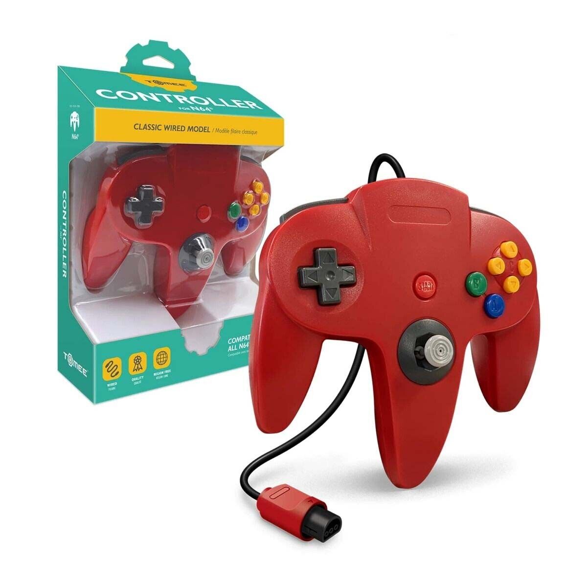 Nintendo 64 - Tomee Wired Controller (Red)
