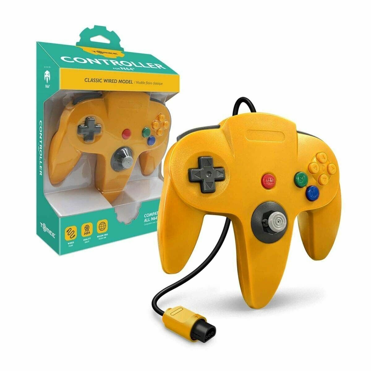 Nintendo 64 - Tomee Wired Controller (Yellow)