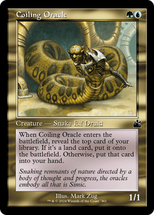 Coiling Oracle (Retro Frame) [Ravnica Remastered]