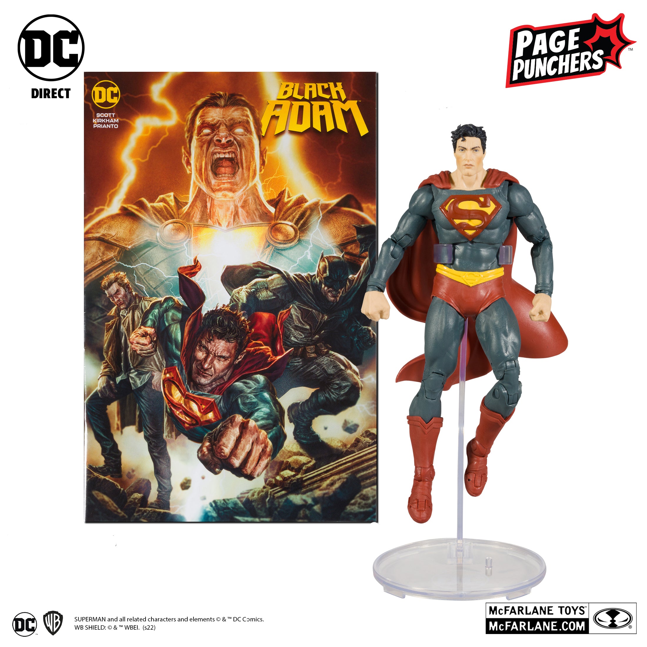 DC Direct - McFarlane Toys - Black Adam Comic - Superman