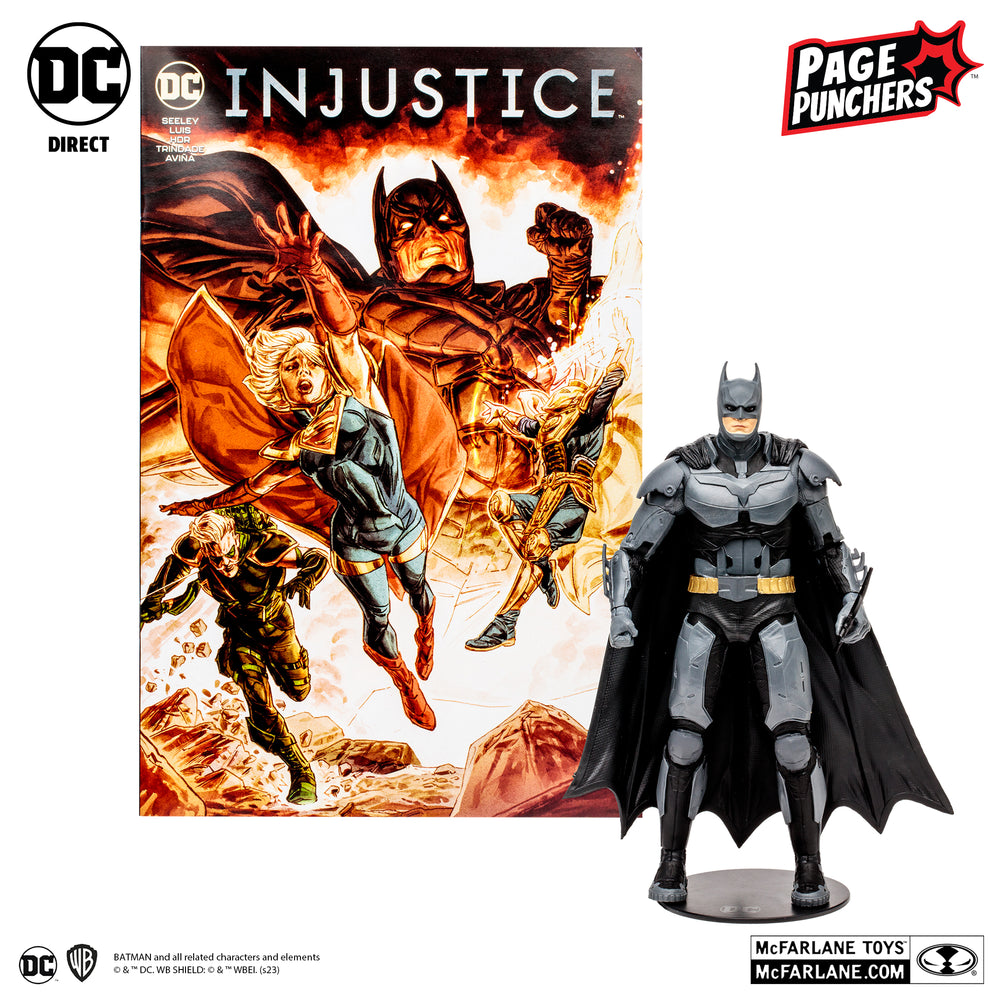 DC DIRECT - MCFARLANE TOYS - BATMAN WITH INJUSTICE 2 - COMIC PAGE PUNCHERS