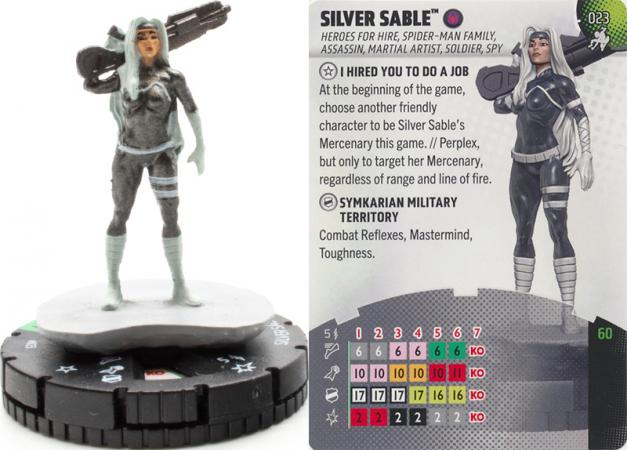 Heroclix - Spider-man Beyond Amazing - Silver Sable #023 Uncommon