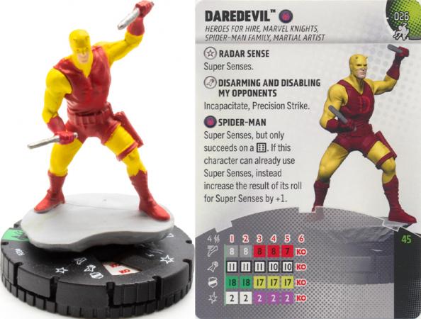 Heroclix - Spider-man Beyond Amazing - Daredevil #026 Uncommon
