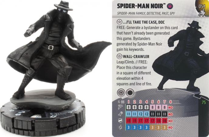 Heroclix - Spider-man Beyond Amazing - Spider-Man Noir #054 Super Rare