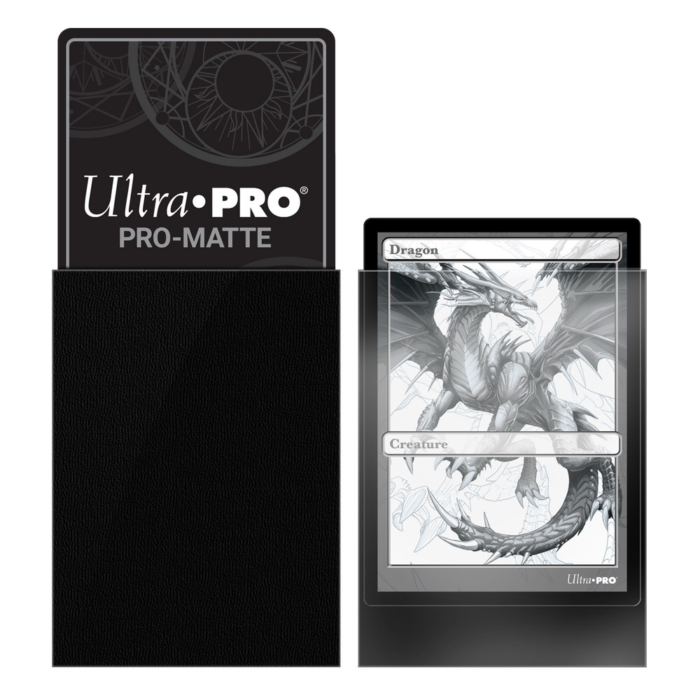 Ultra PRO: Standard 50ct Sleeves - PRO-Matte (Black)