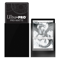 Ultra PRO: Standard 50ct Sleeves - PRO-Matte (Black)