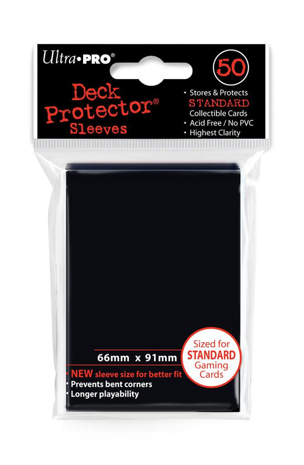 Ultra PRO: Standard 50ct Sleeves - PRO-Gloss (Black - Old Packaging)