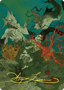 Curiosity Art Card (Gold-Stamped Signature) [Wilds of Eldraine Art Series]